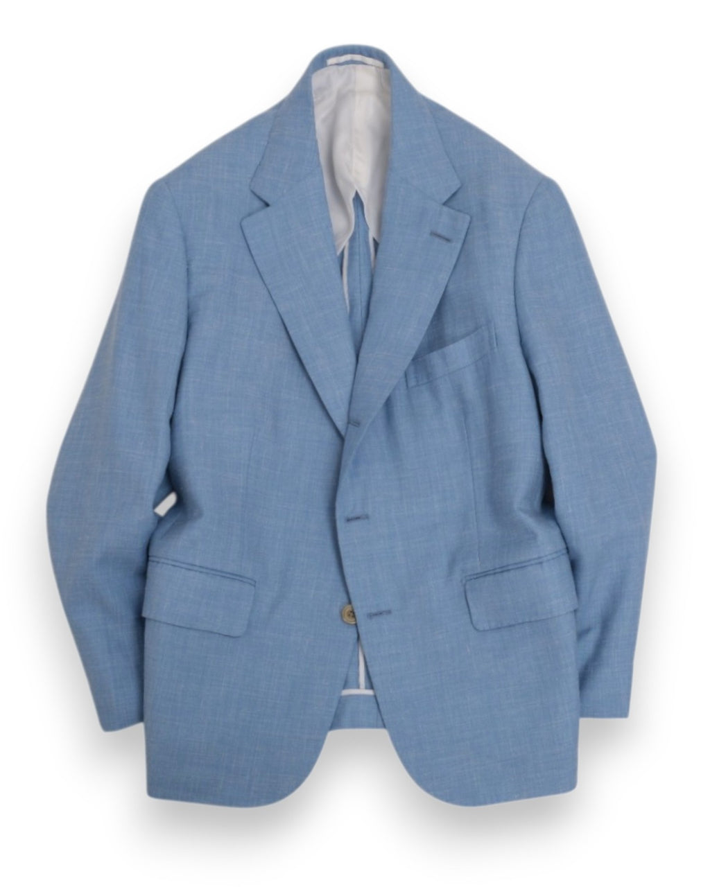 Sky Blue Linen Sports Jacket