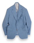 Sky Blue Linen Sports Jacket