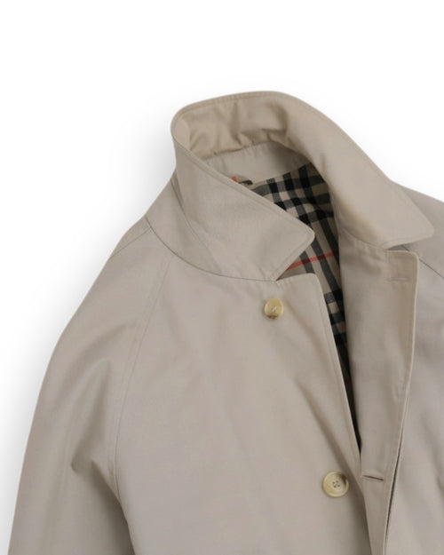 Beige Cotton Raglan Coat