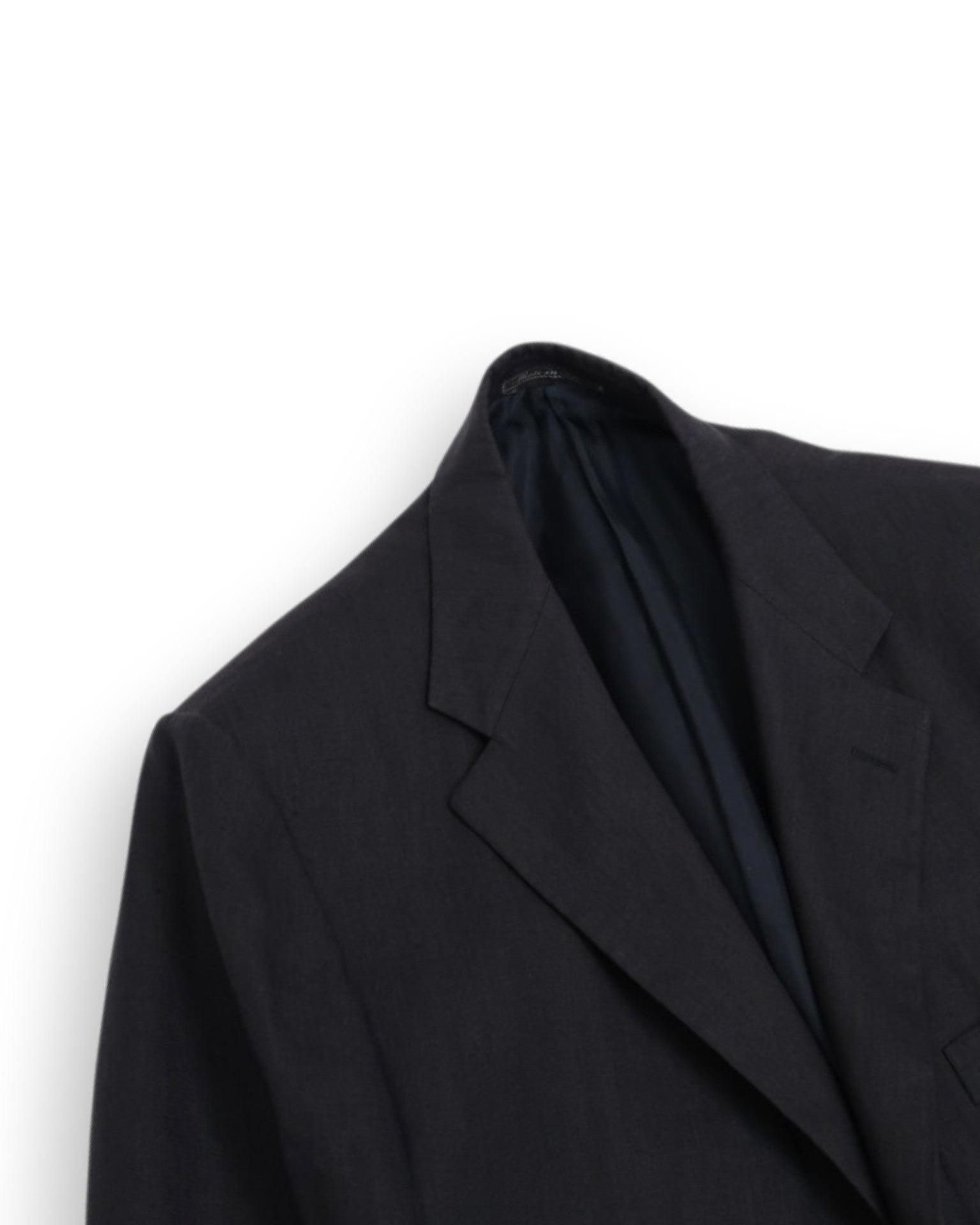 Black Linen Single Breasted Sports Jacket