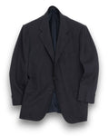 Black Linen Single Breasted Sports Jacket