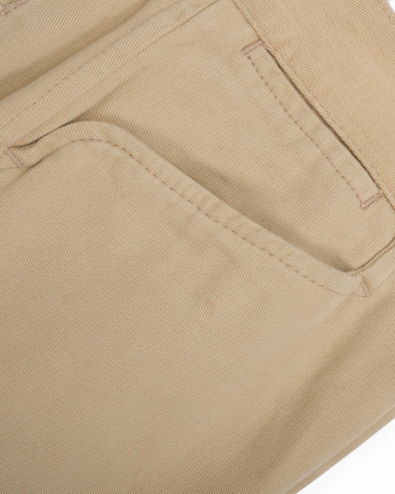Beige Twill French Pocket Trousers