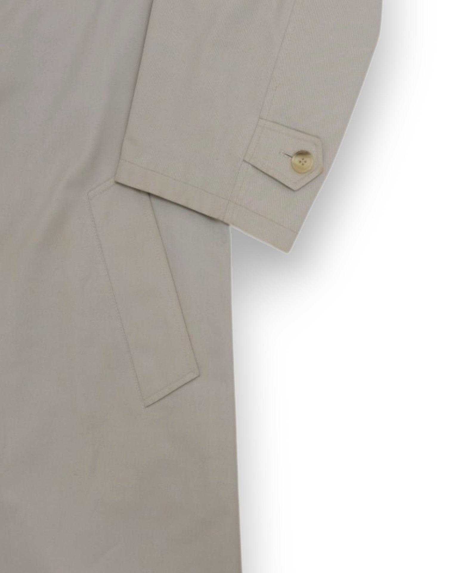 Beige Cotton Raglan Coat