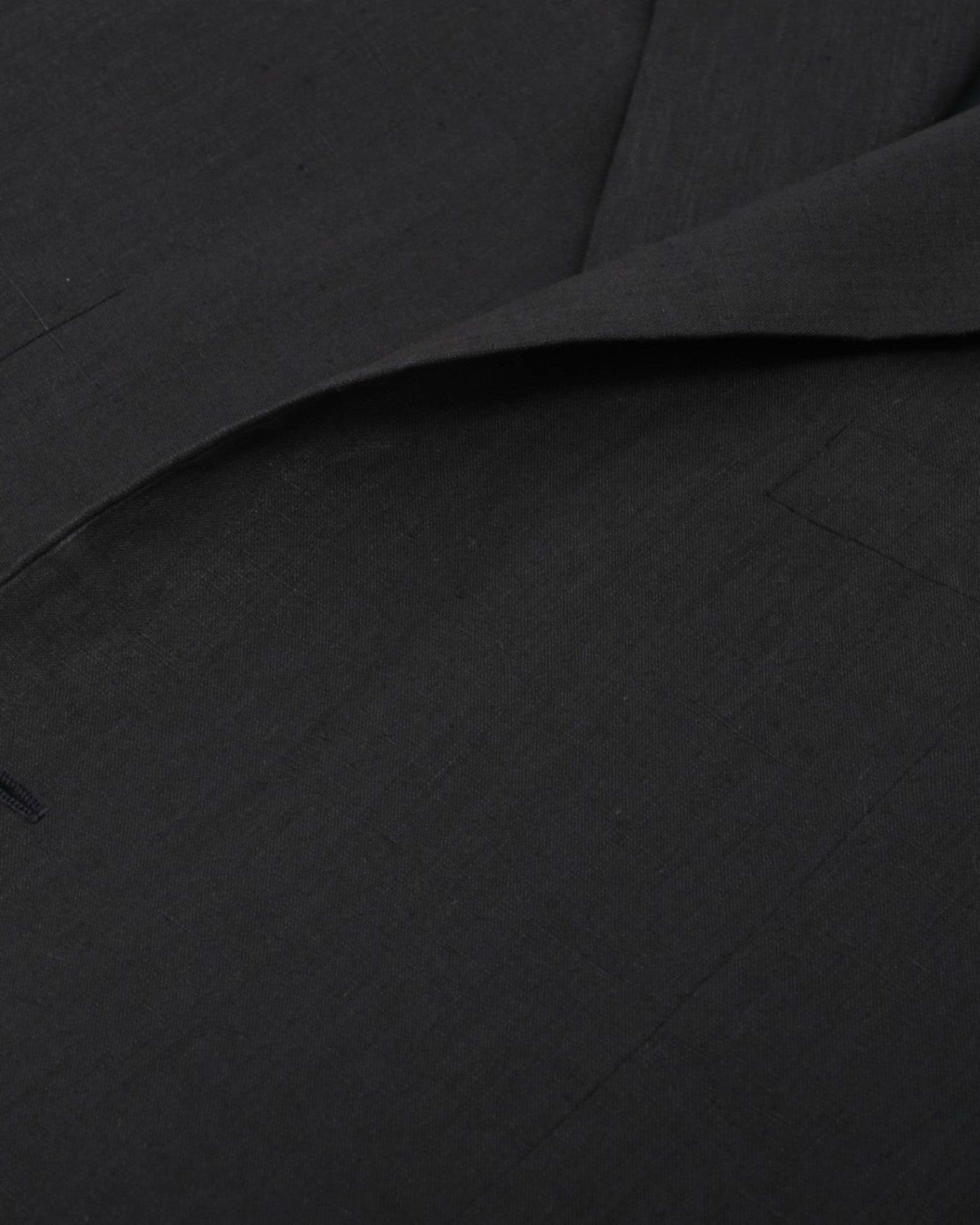 Black Linen Single Breasted Sports Jacket