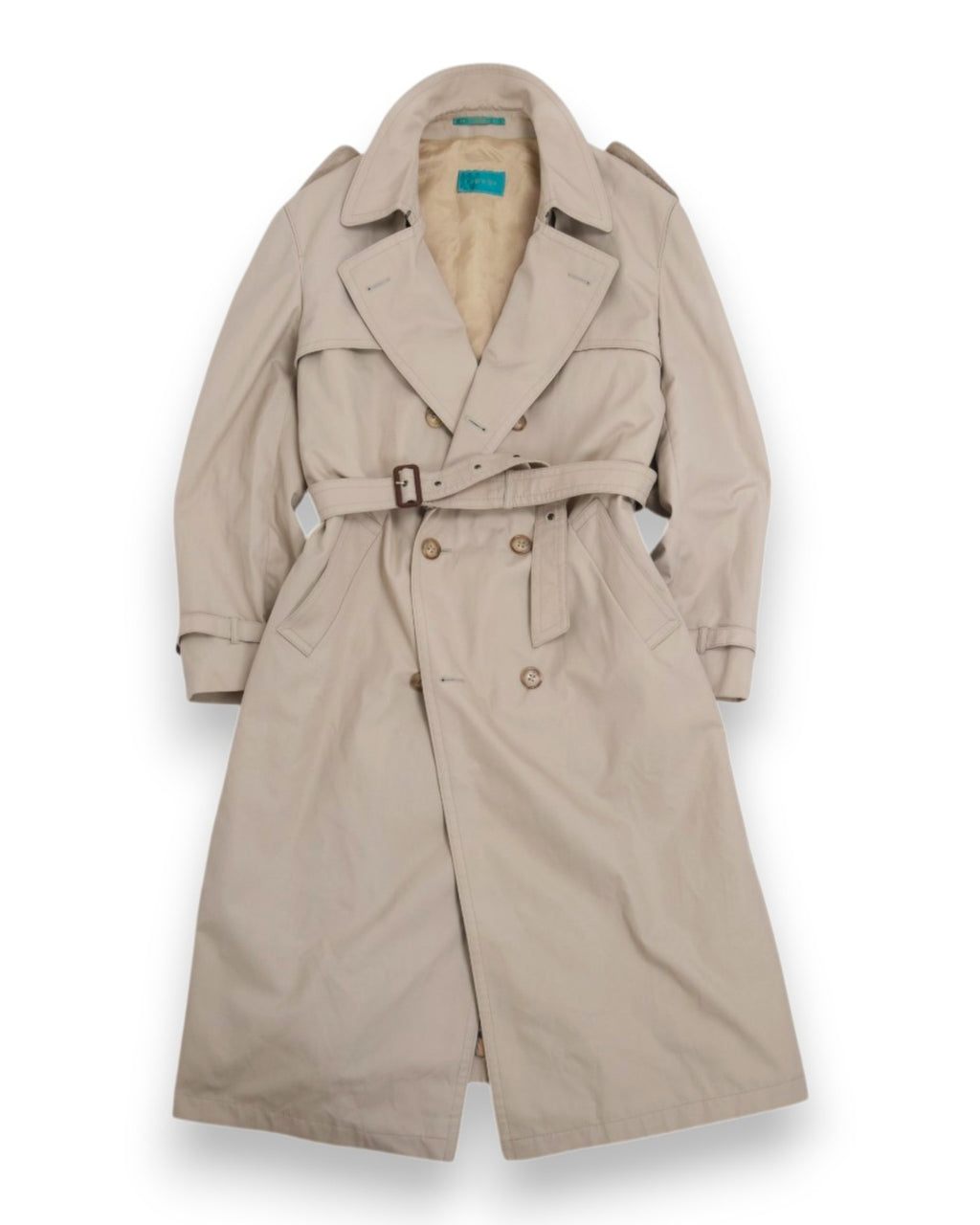 Beige Belted Trench Coat