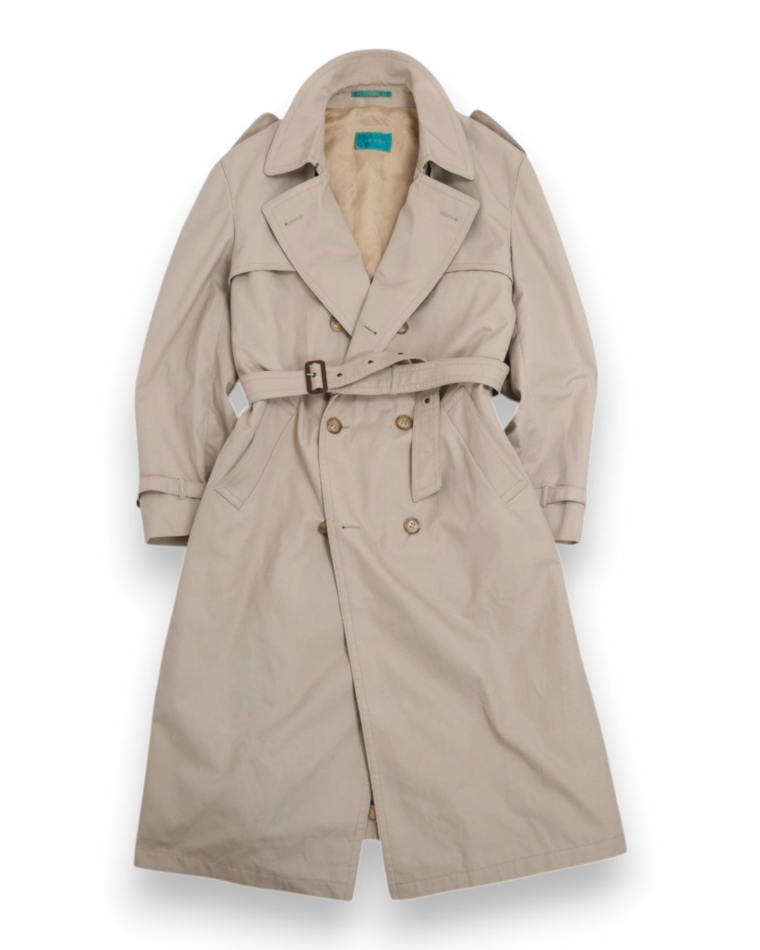 Beige Belted Trench Coat