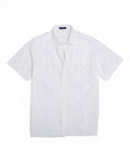 White Short-Sleeve Safari Shirt