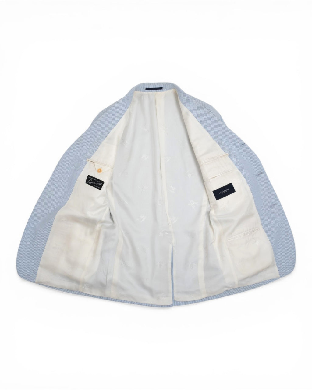 Blue Pinstripe Seersucker Sports Jacket