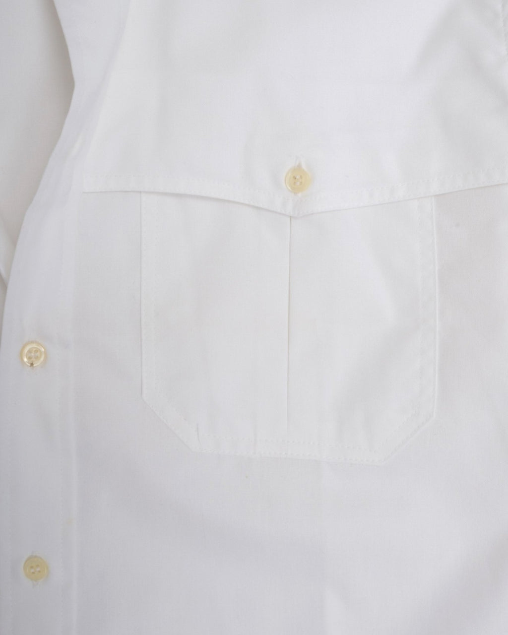 White Short-Sleeve Safari Shirt