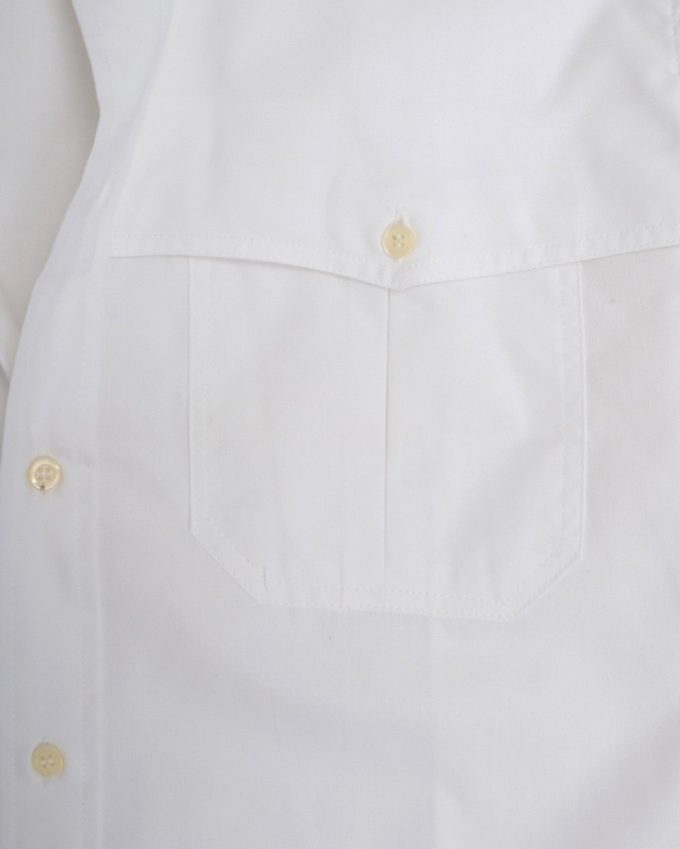 White Short-Sleeve Safari Shirt