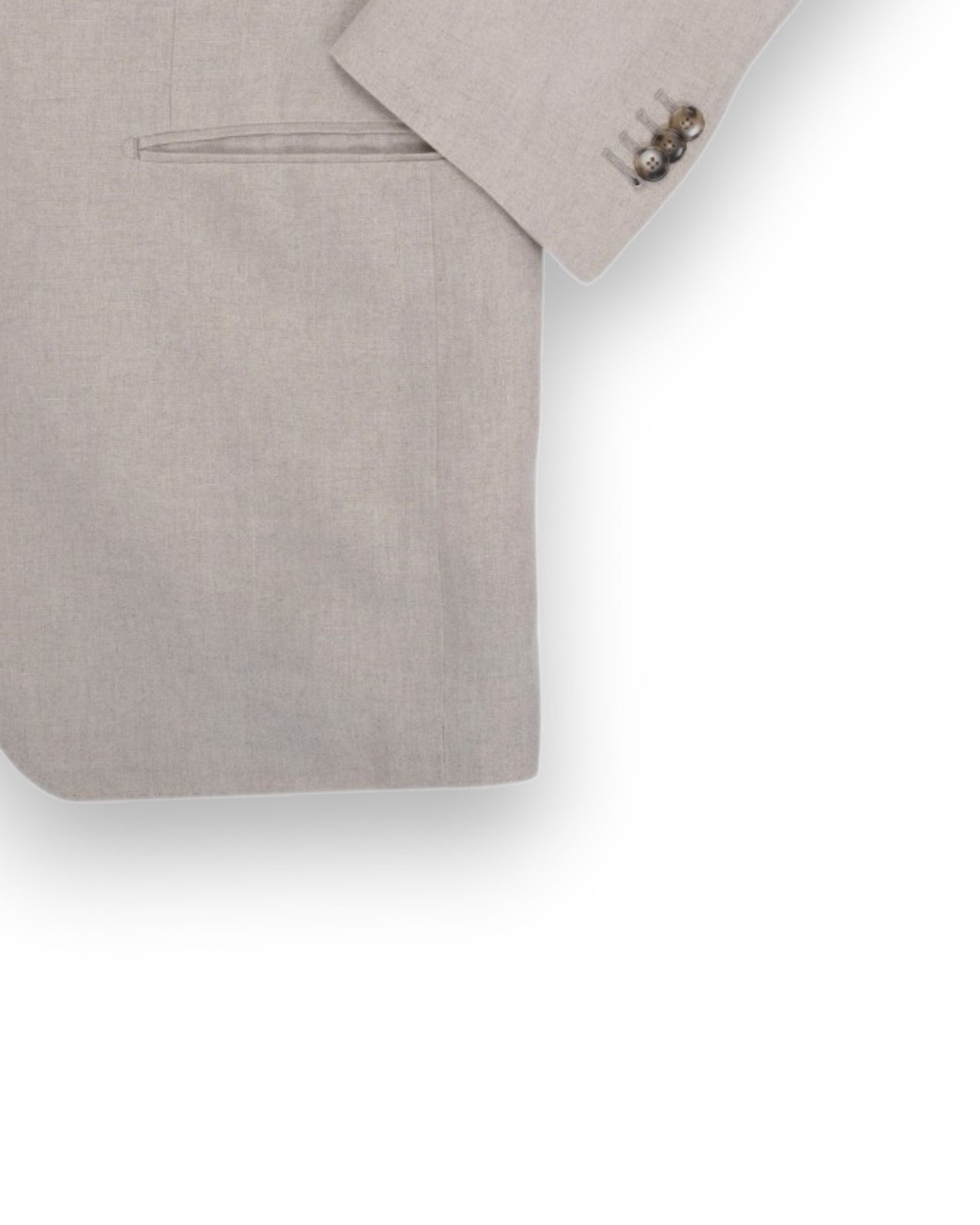 Stone Beige Irish Linen Suit