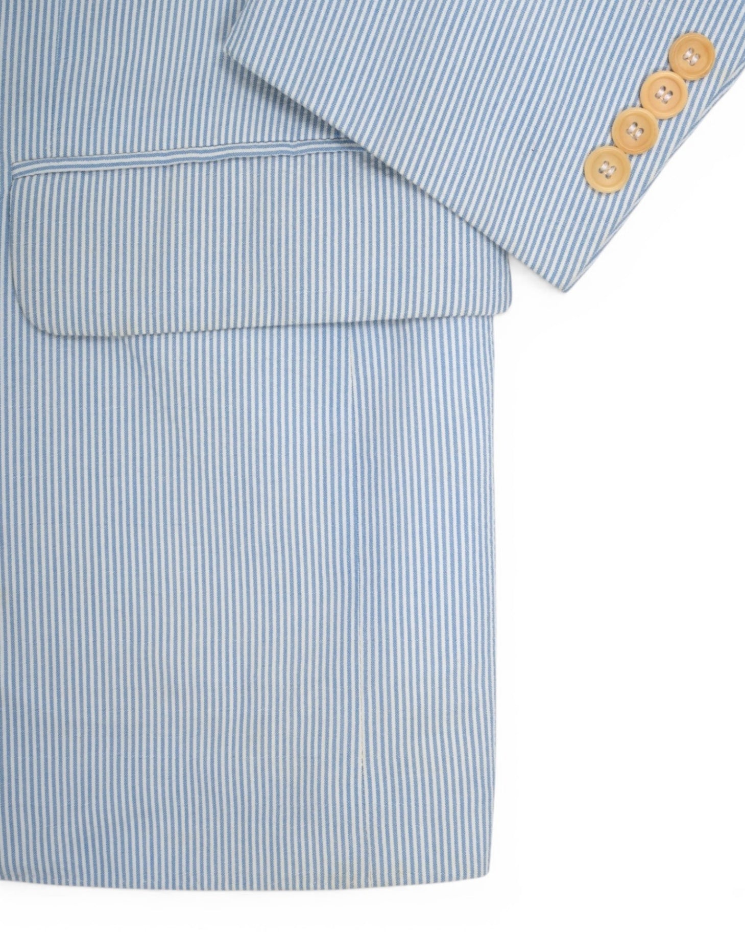 Blue Pinstripe Seersucker Sports Jacket
