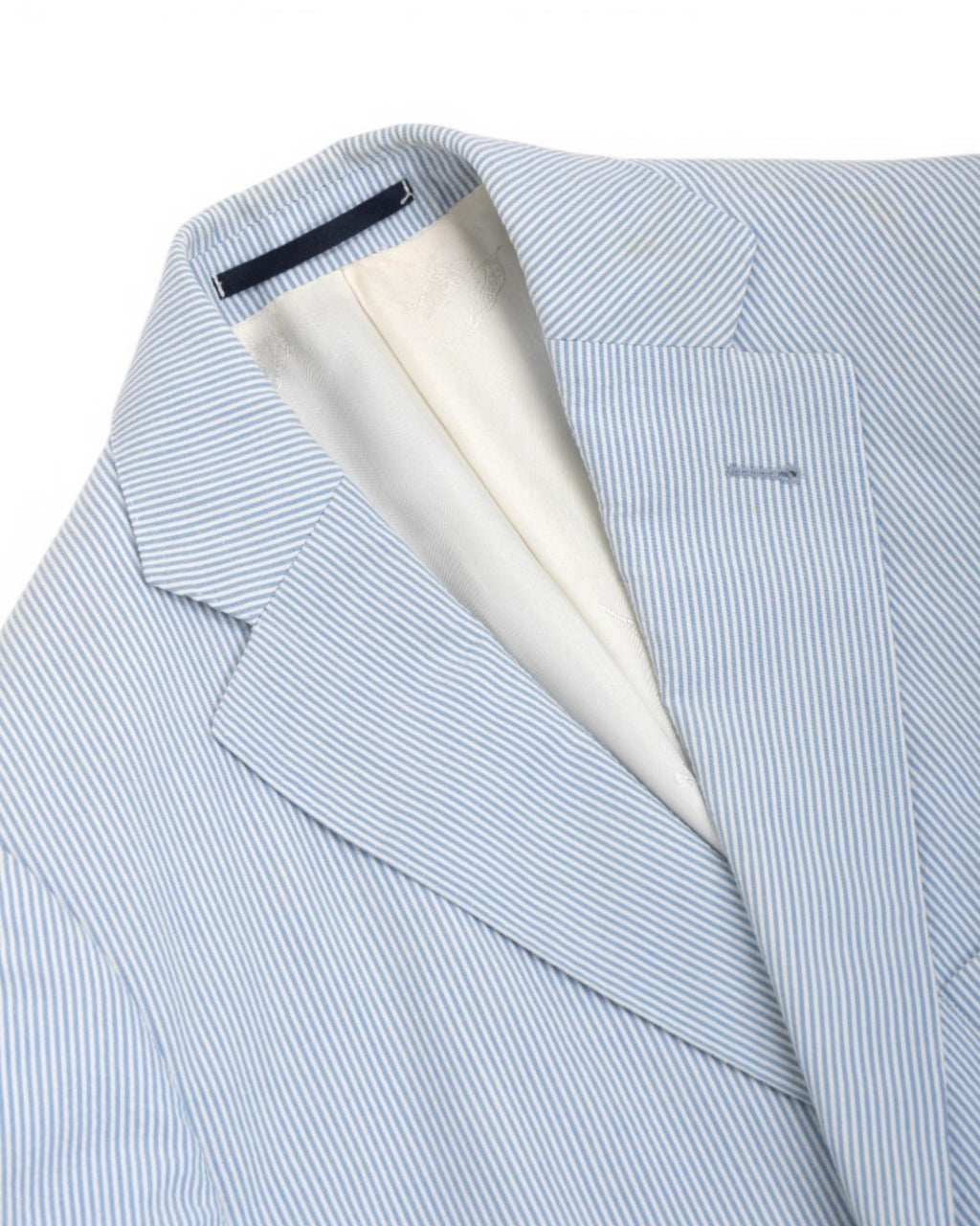 Blue Pinstripe Seersucker Sports Jacket