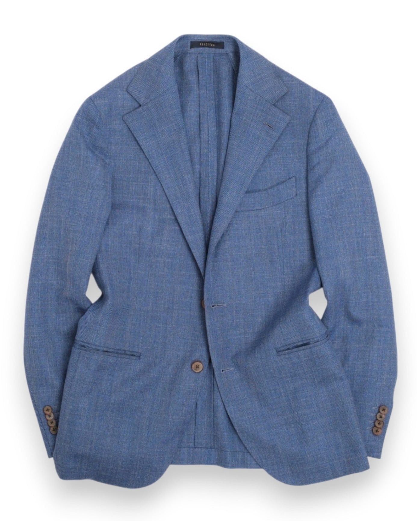 Blue Melange Wool Sports Jacket