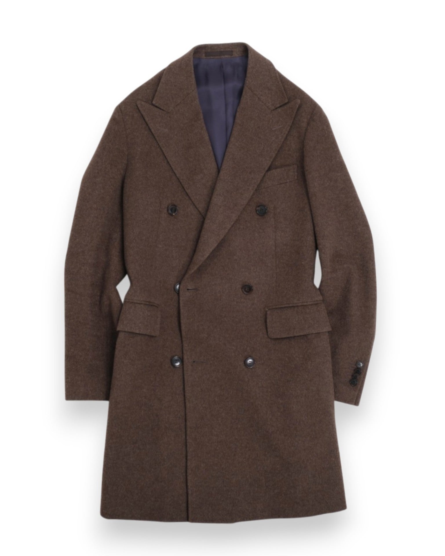 Brown Wool DB. Overcoat