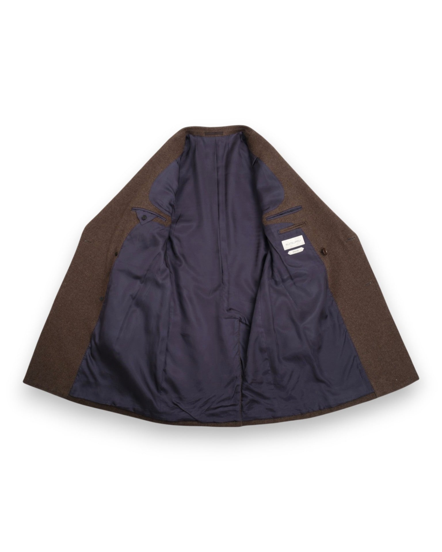 Brown Wool DB. Overcoat