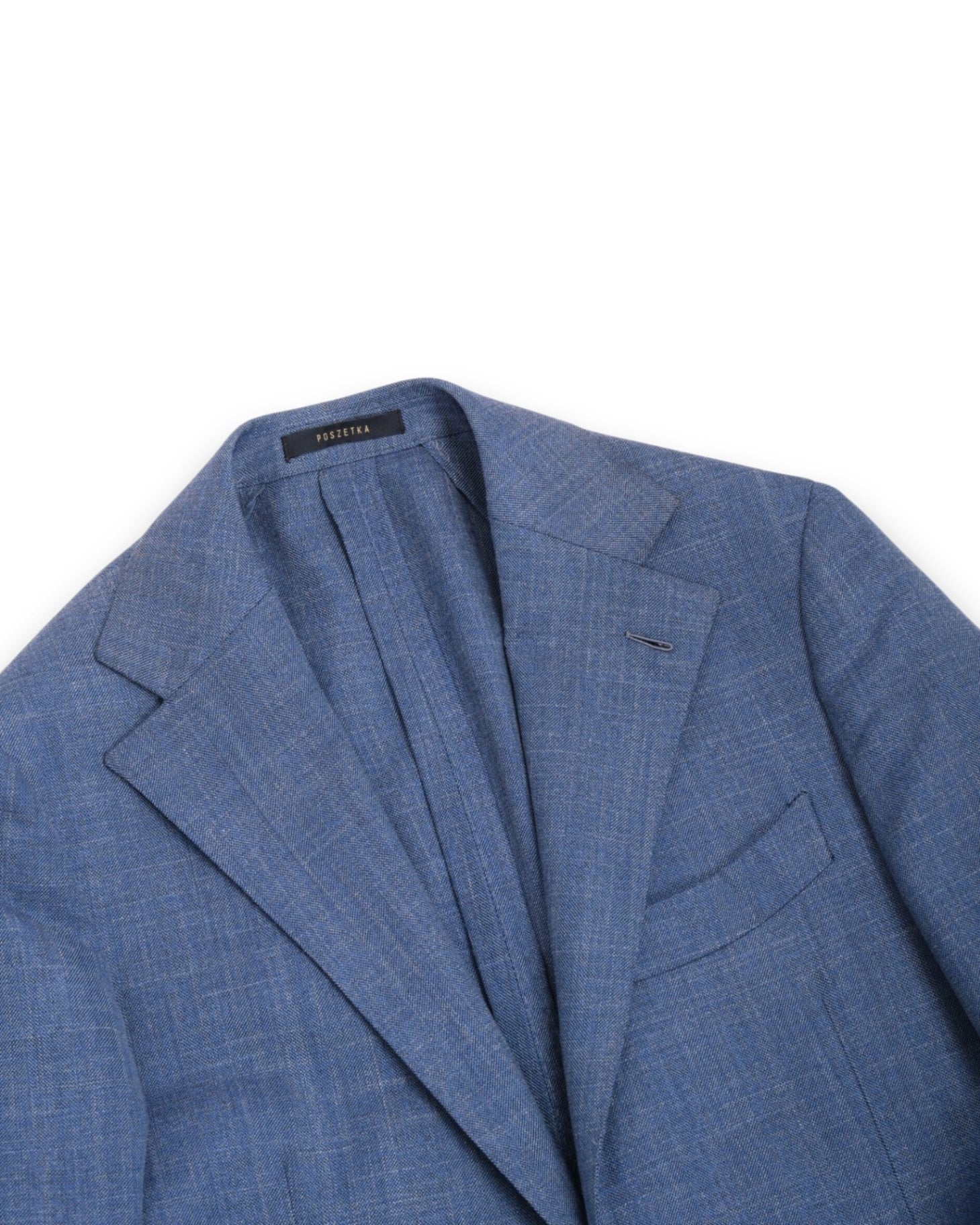 Blue Melange Wool Sports Jacket