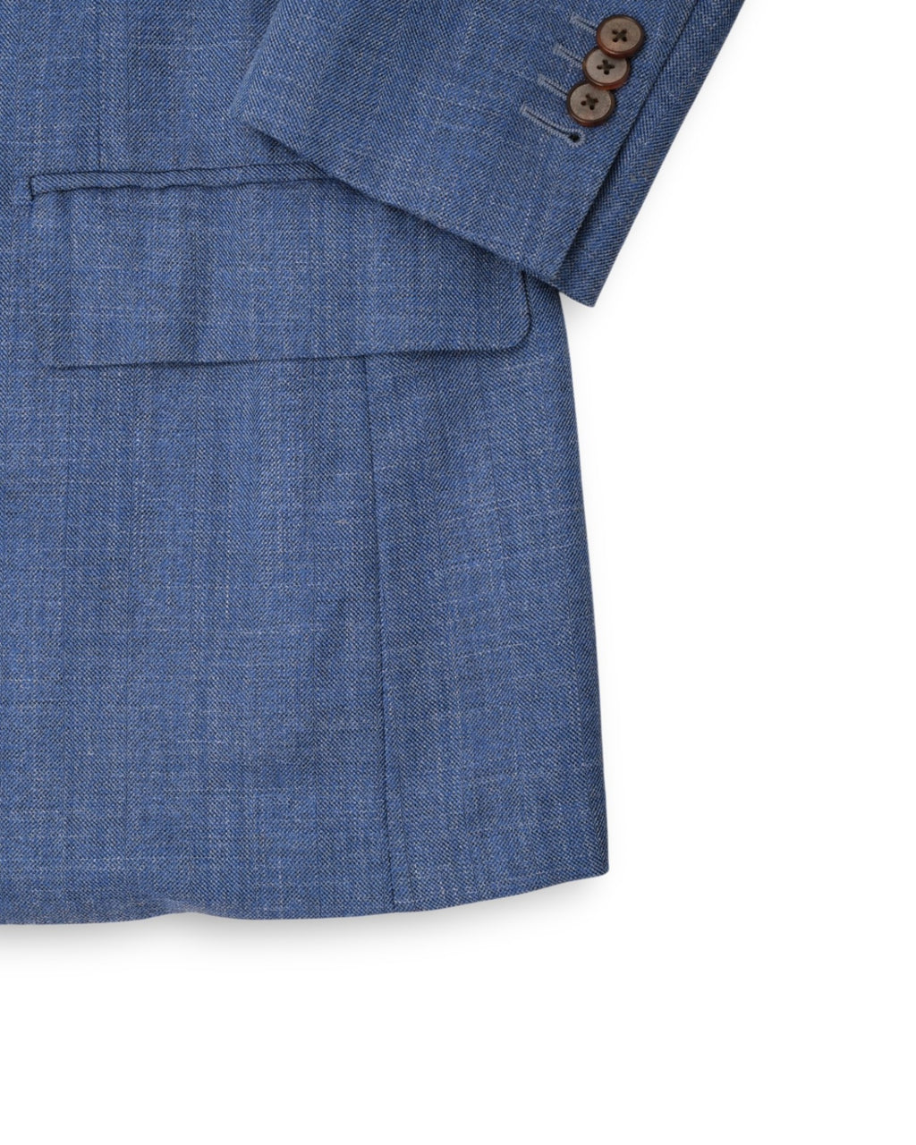 Blue Melange Wool Sports Jacket