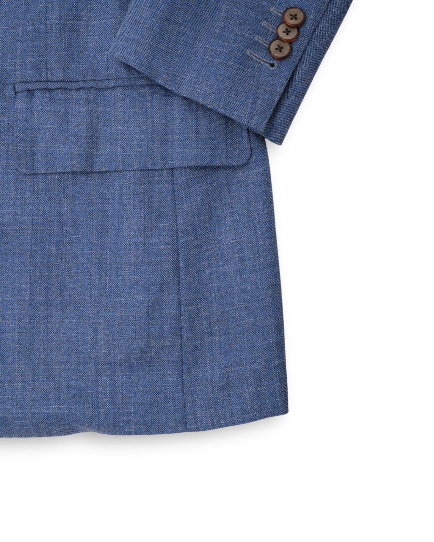 Blue Melange Wool Sports Jacket