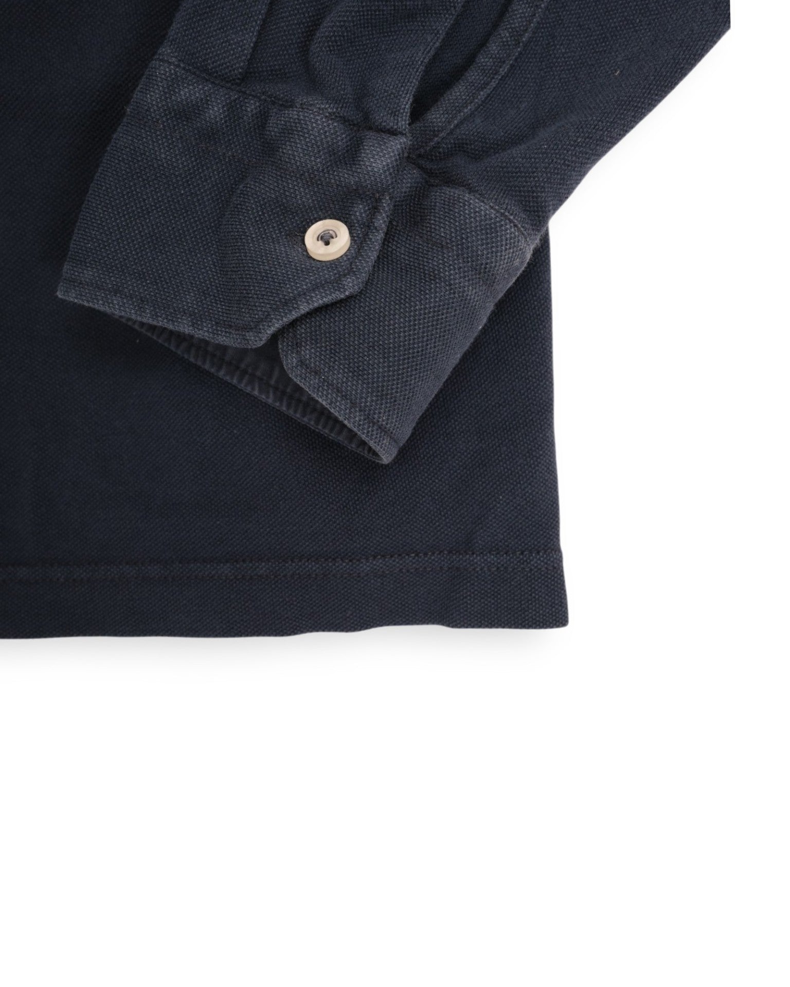 Navy Cotton Pique Shirt