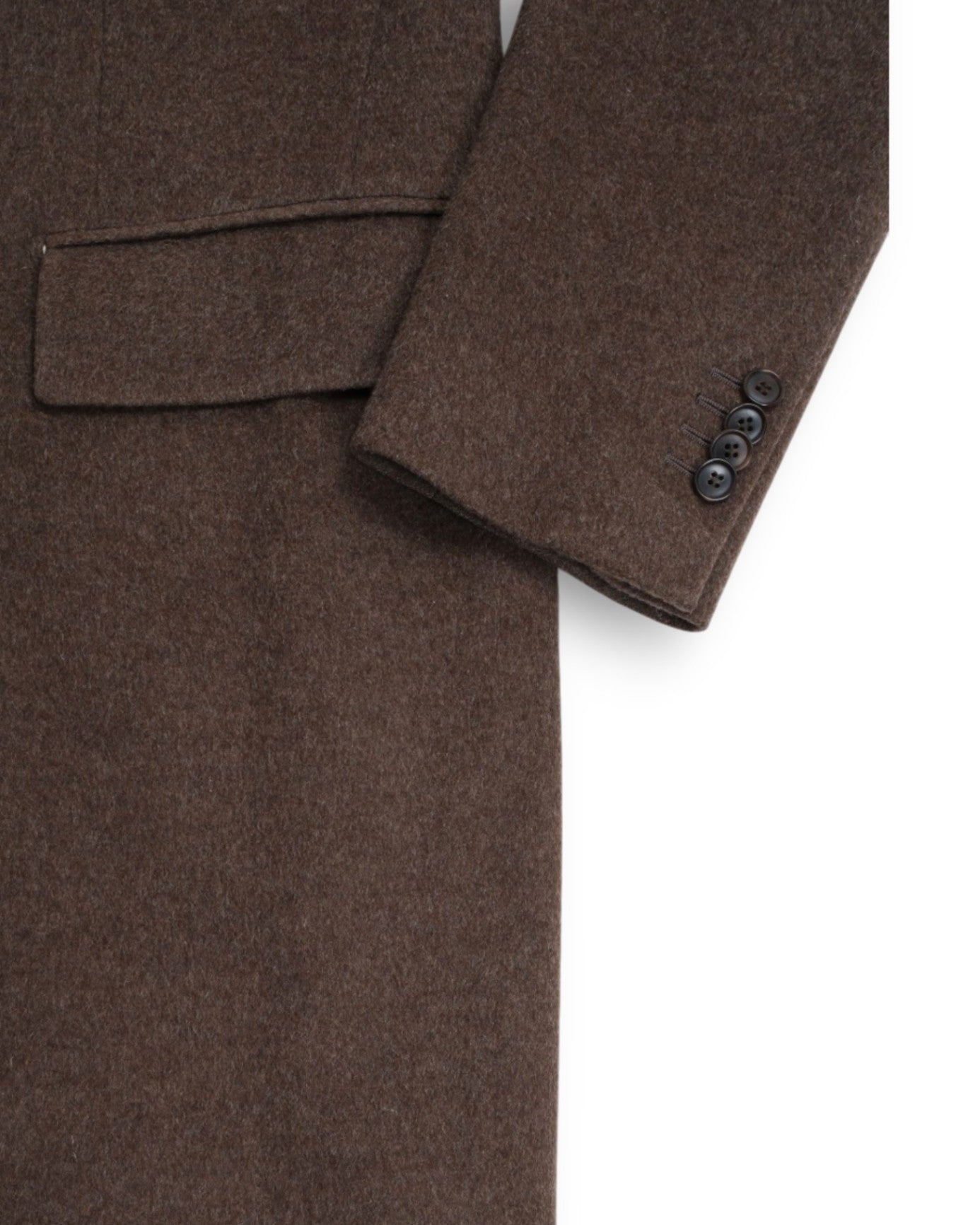 Brown Wool DB. Overcoat