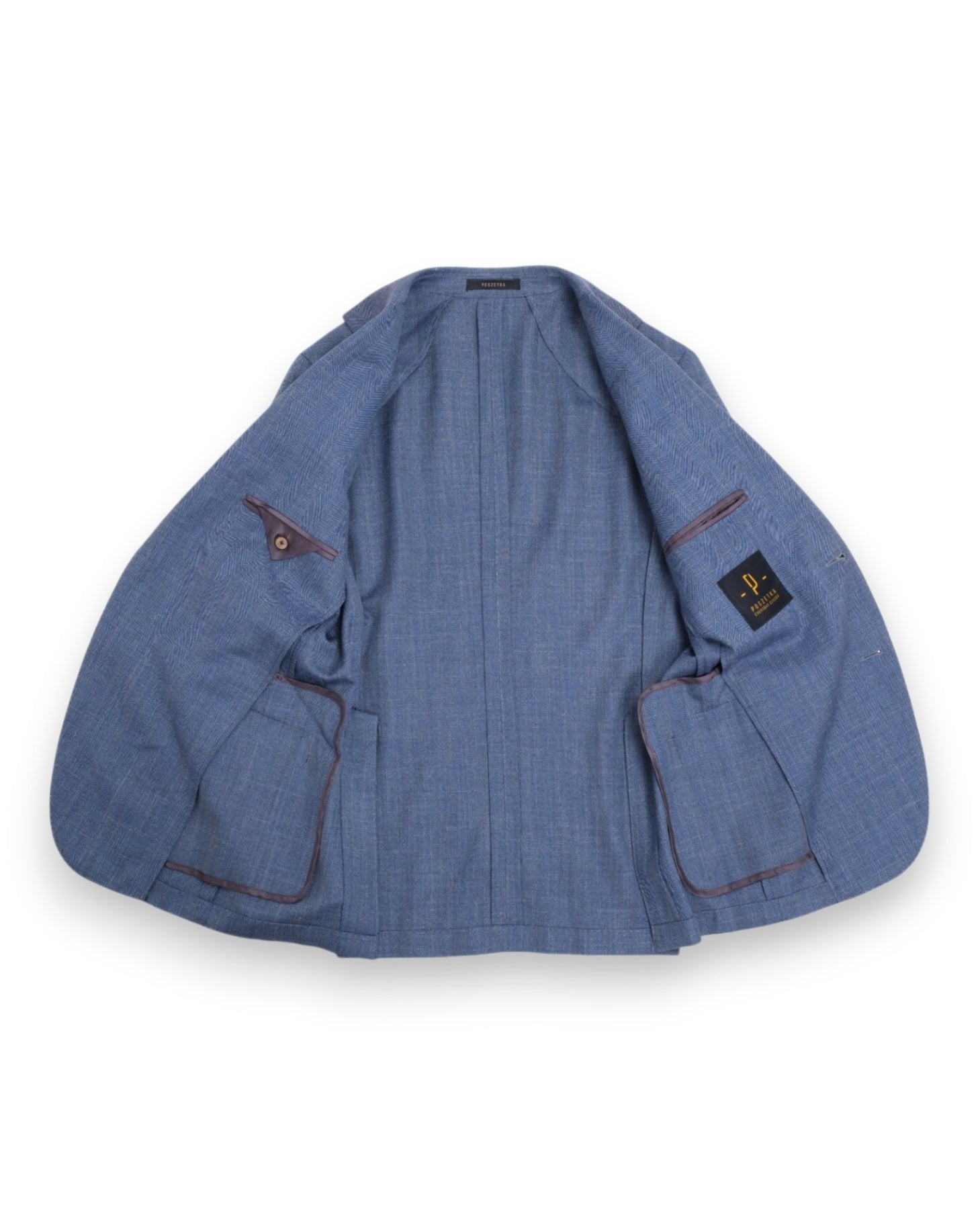 Blue Melange Wool Sports Jacket