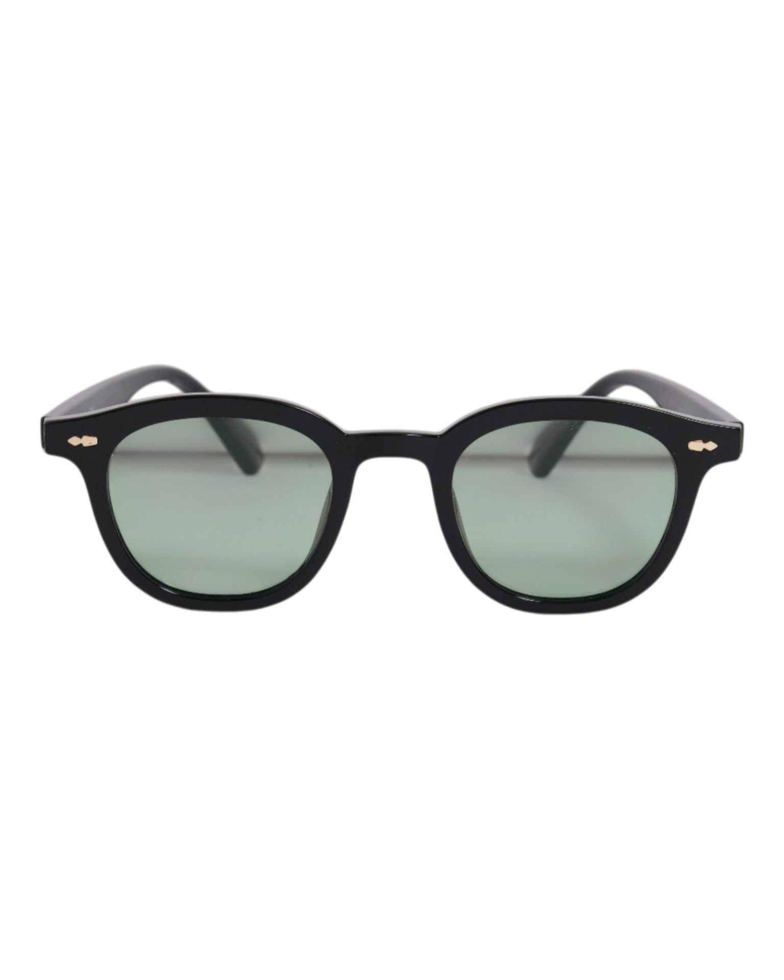 Black Acetate Rounded Square Sunglasses