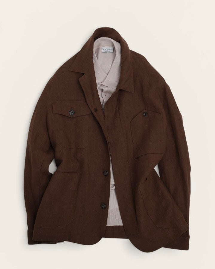 Mocca Linen Chore Jacket