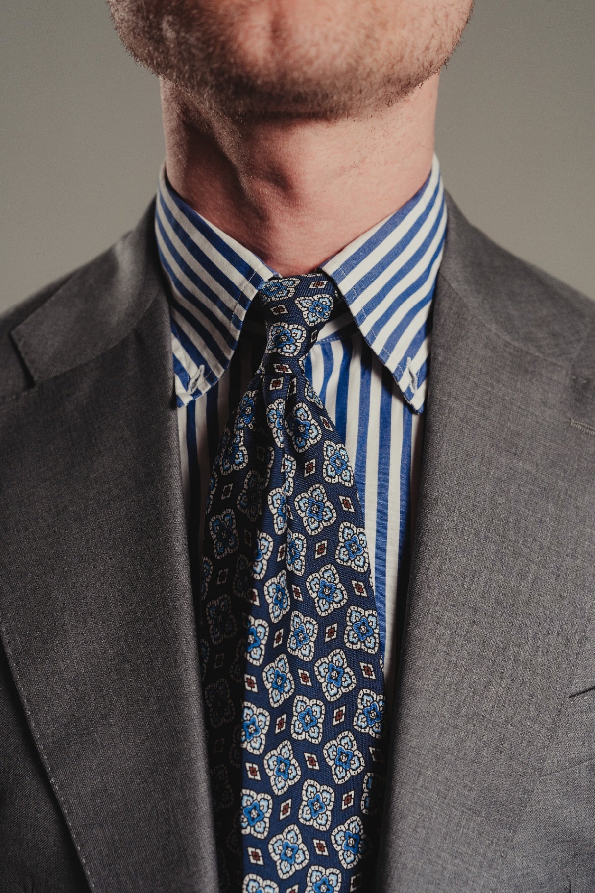 Grey 120's Guabello Wool Suit
