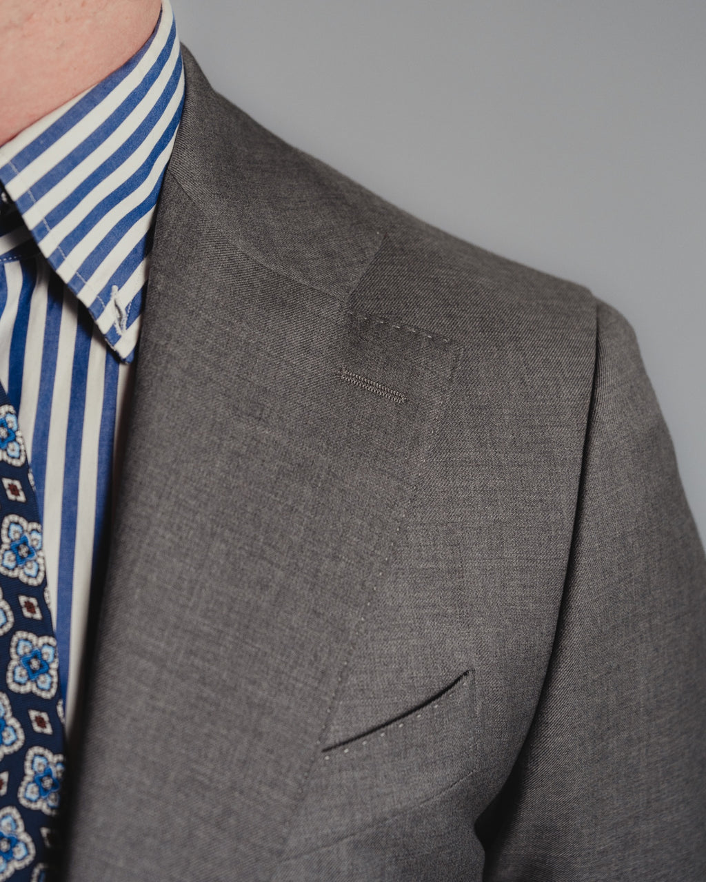 Grey 120's Guabello Wool Suit