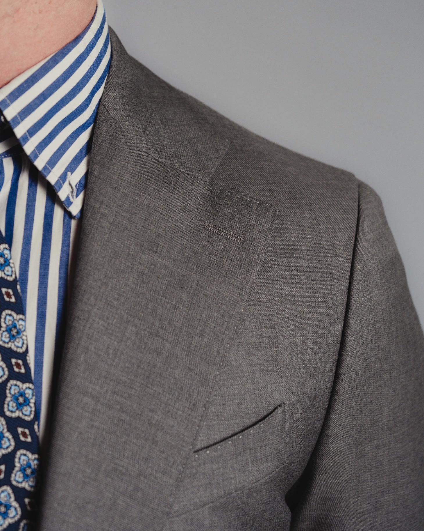 Grey 120's Guabello Wool Suit