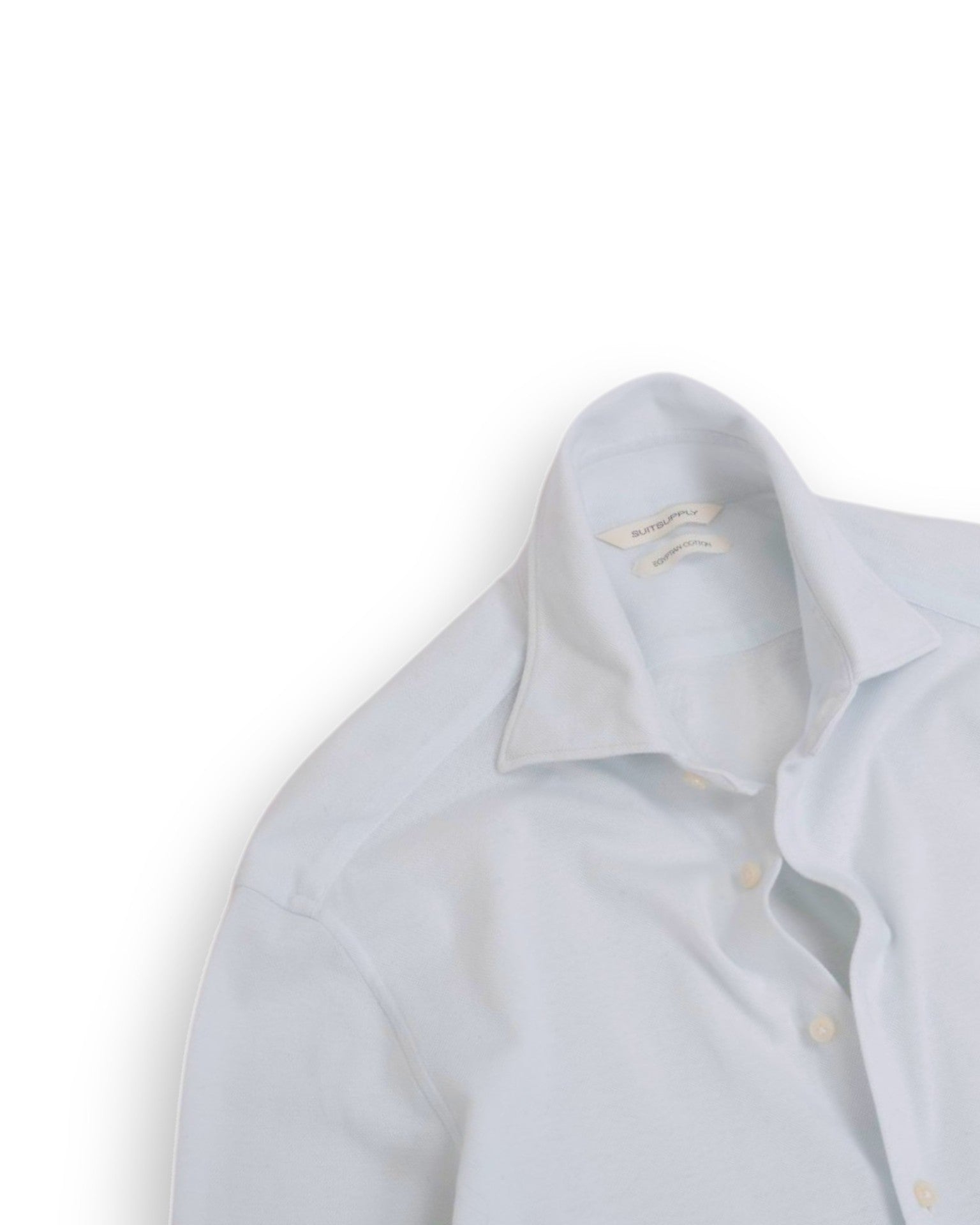 Pale Light Blue Pique Shirt