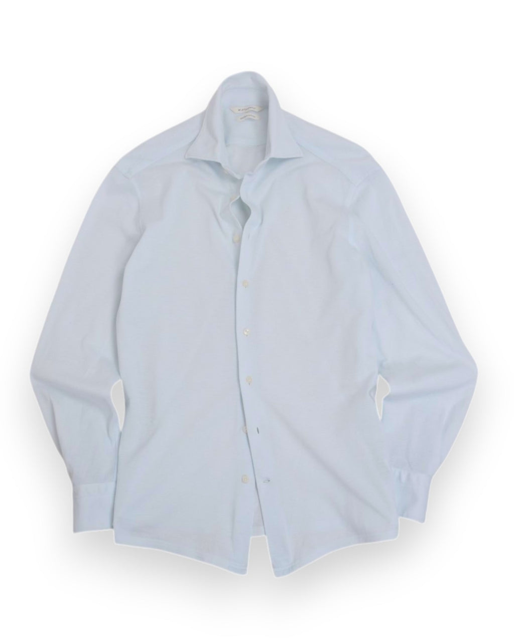 Pale Light Blue Pique Shirt