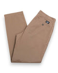 Beige High Rise Cotton Twill Trousers