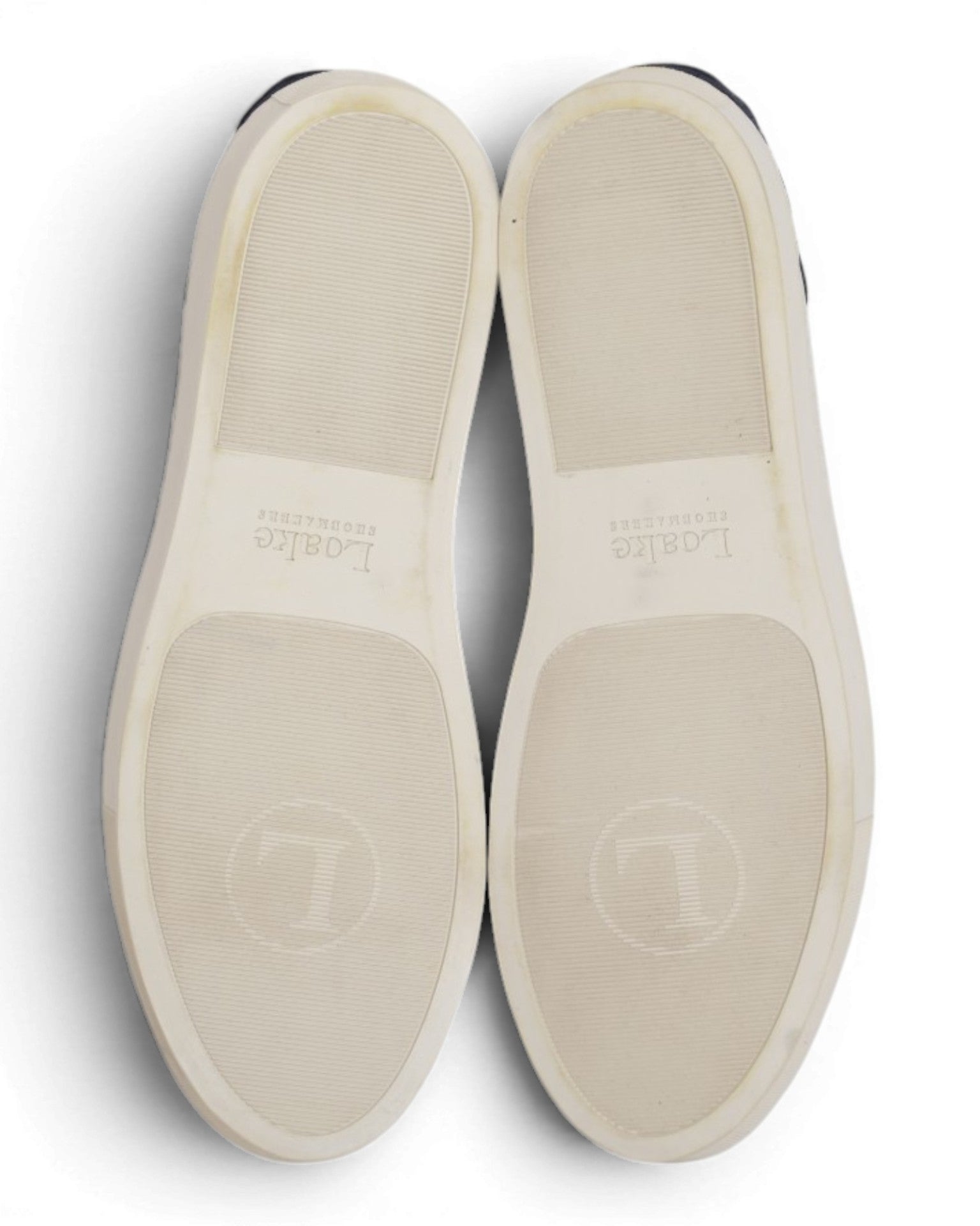 White/Navy Suede/Leather GAT Sneakers