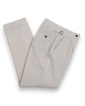 Off-White Ethomas Cotton Twill High-Rise Pleated Trousers