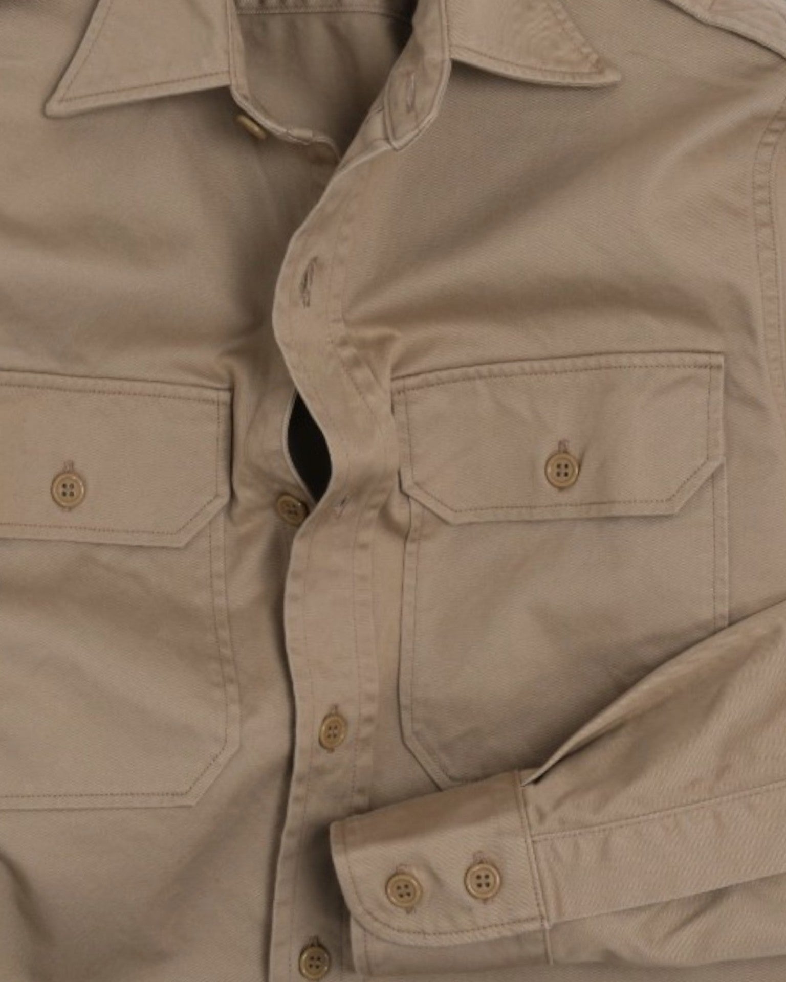 Khaki Cotton Uniform Shirt