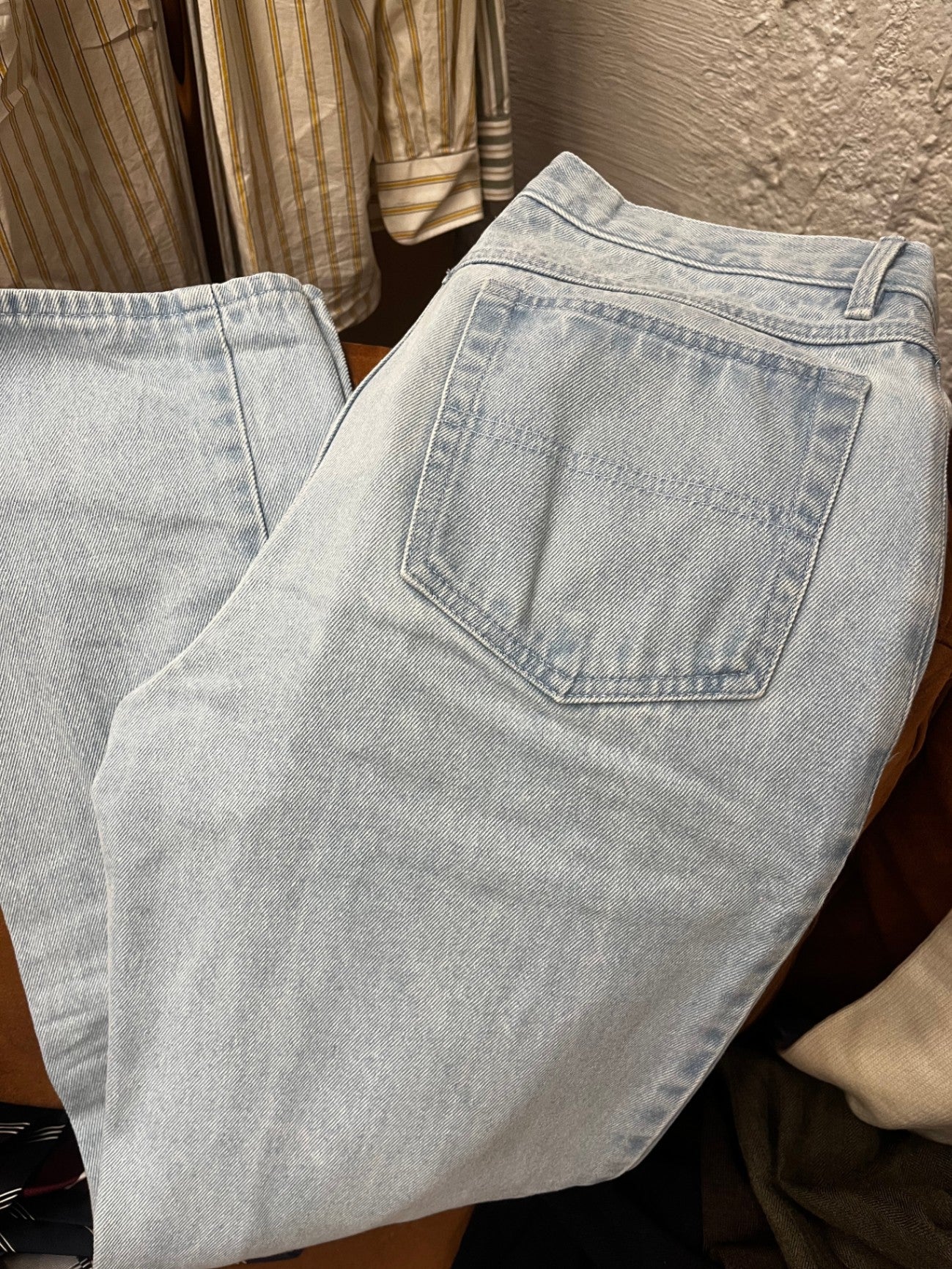 Light Blue Cotton Denim Jeans
