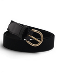Black Cordovan & Canvas Belt