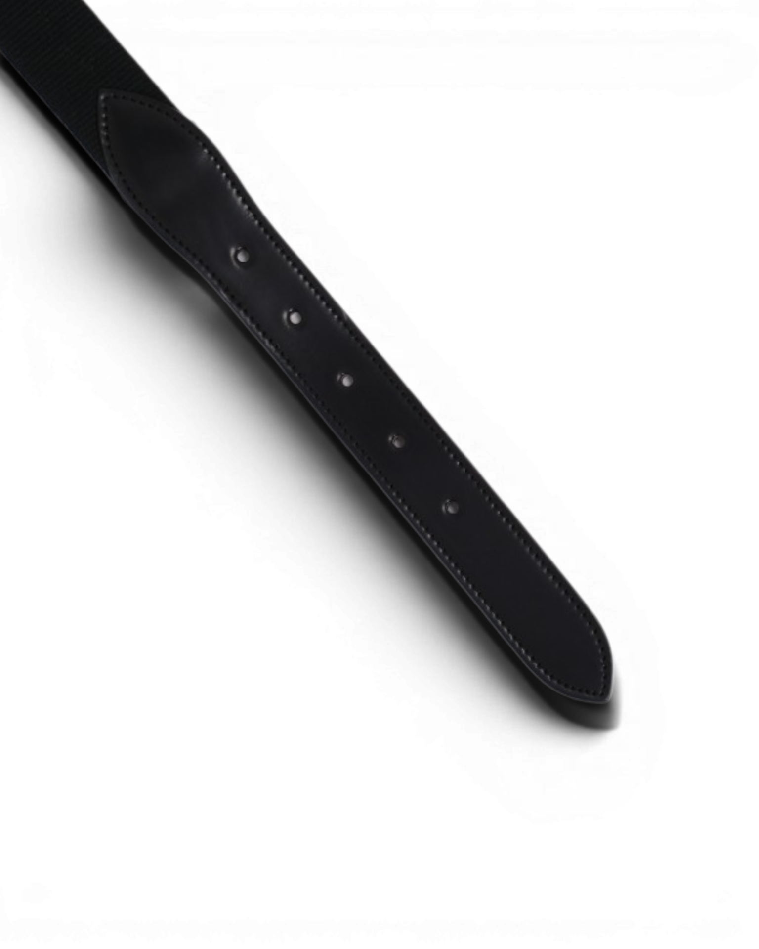 Black Cordovan & Canvas Belt