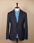 Navy/Blue Windowpane Super 130´s Sports Jacket