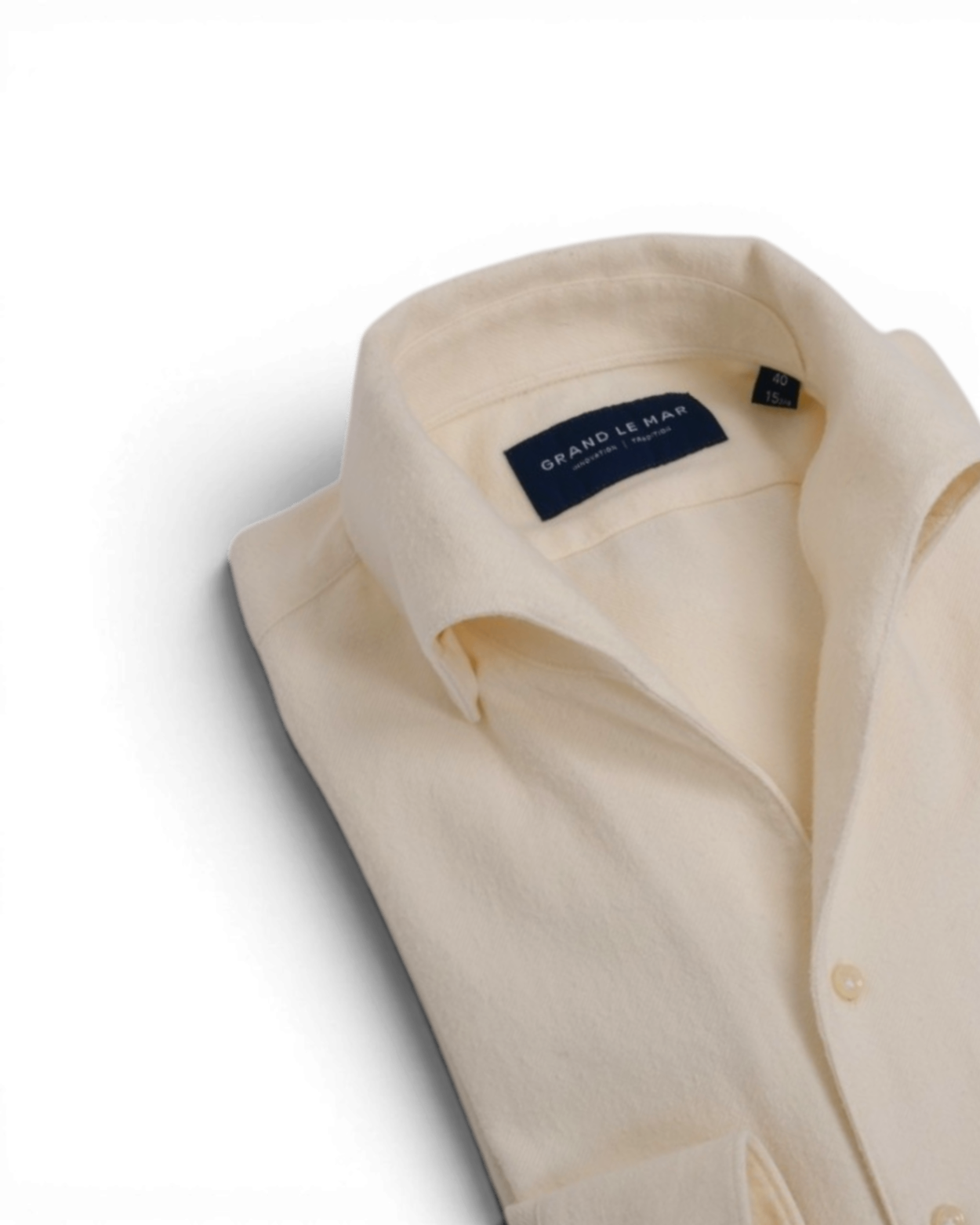 Cream Flannel One-Piece Collar Shirt Vangelis Cream Flannel One-Piece Collar Shirt Vangelis