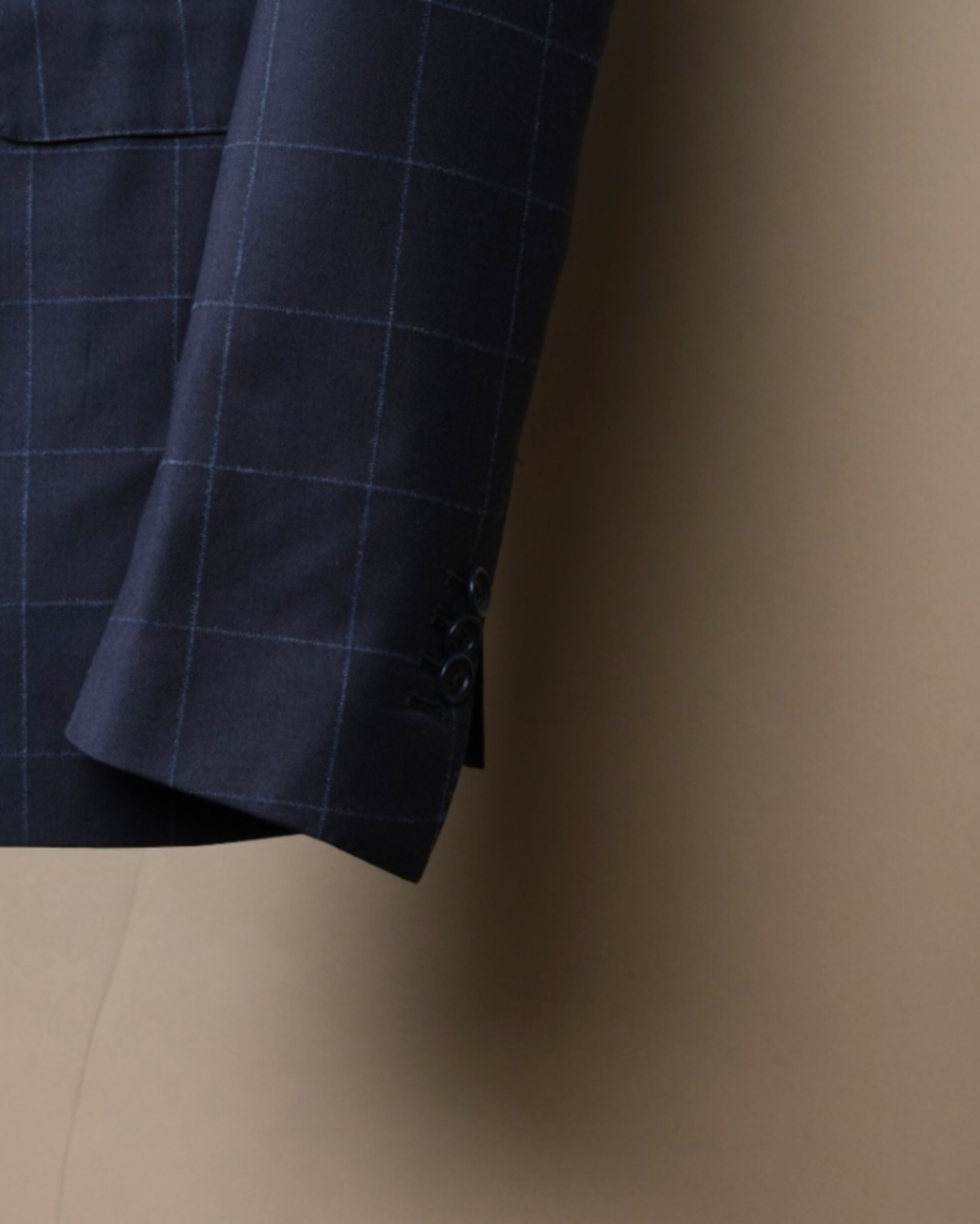 Navy/Blue Windowpane Super 130´s Sports Jacket