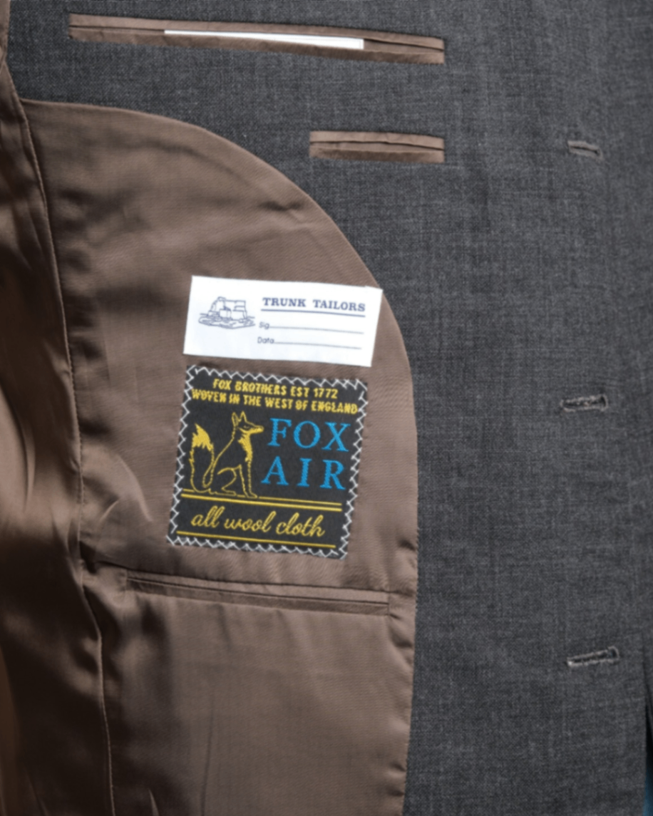 Charcoal "Fox Air" Tropical Wool Suit