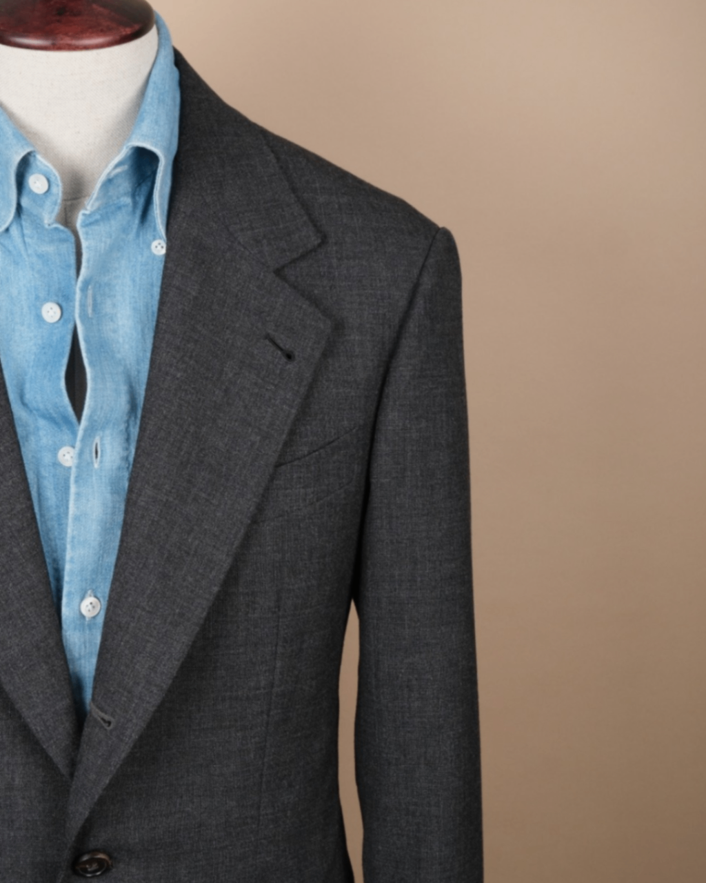 Charcoal "Fox Air" Tropical Wool Suit
