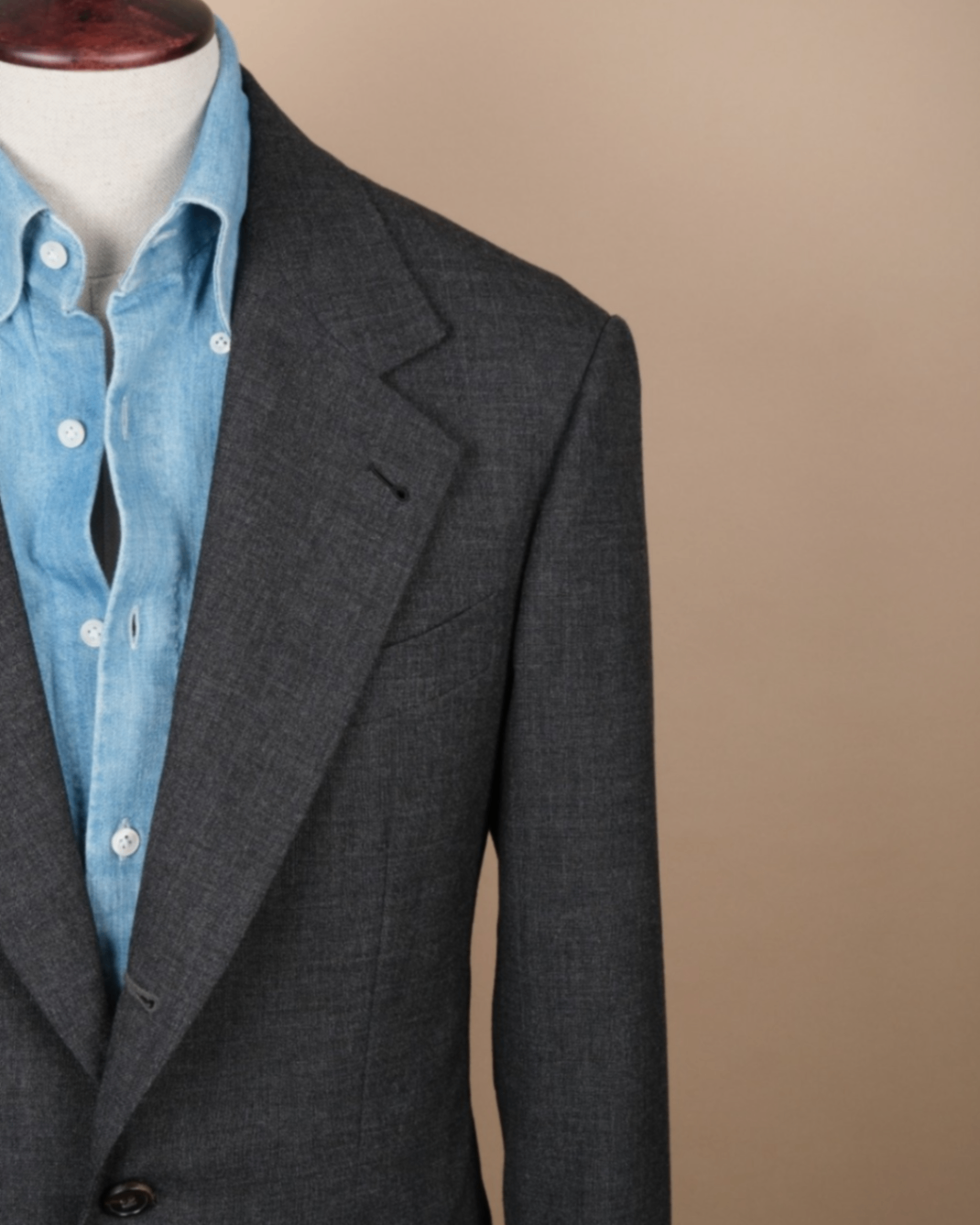 Charcoal "Fox Air" Tropical Wool Suit