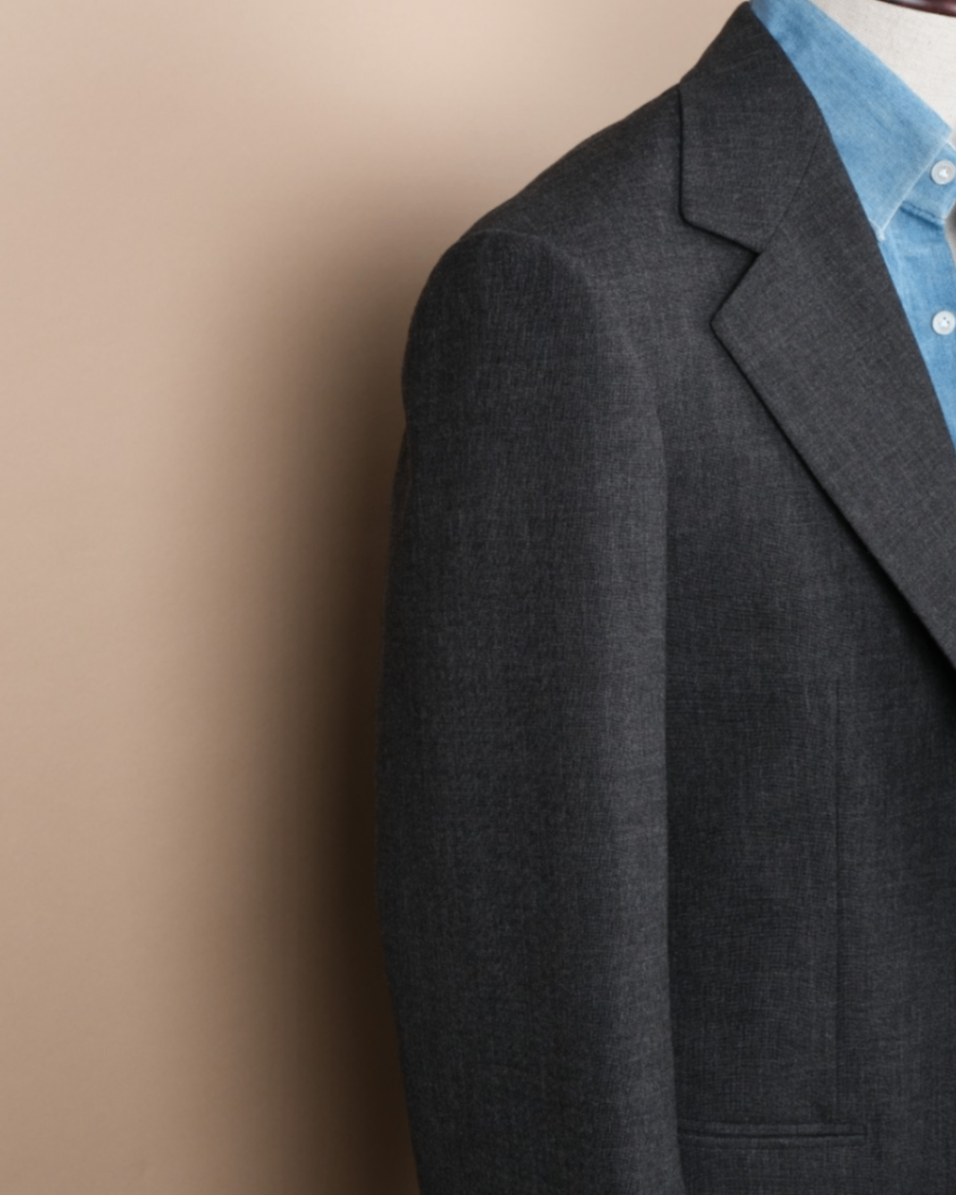 Charcoal "Fox Air" Tropical Wool Suit