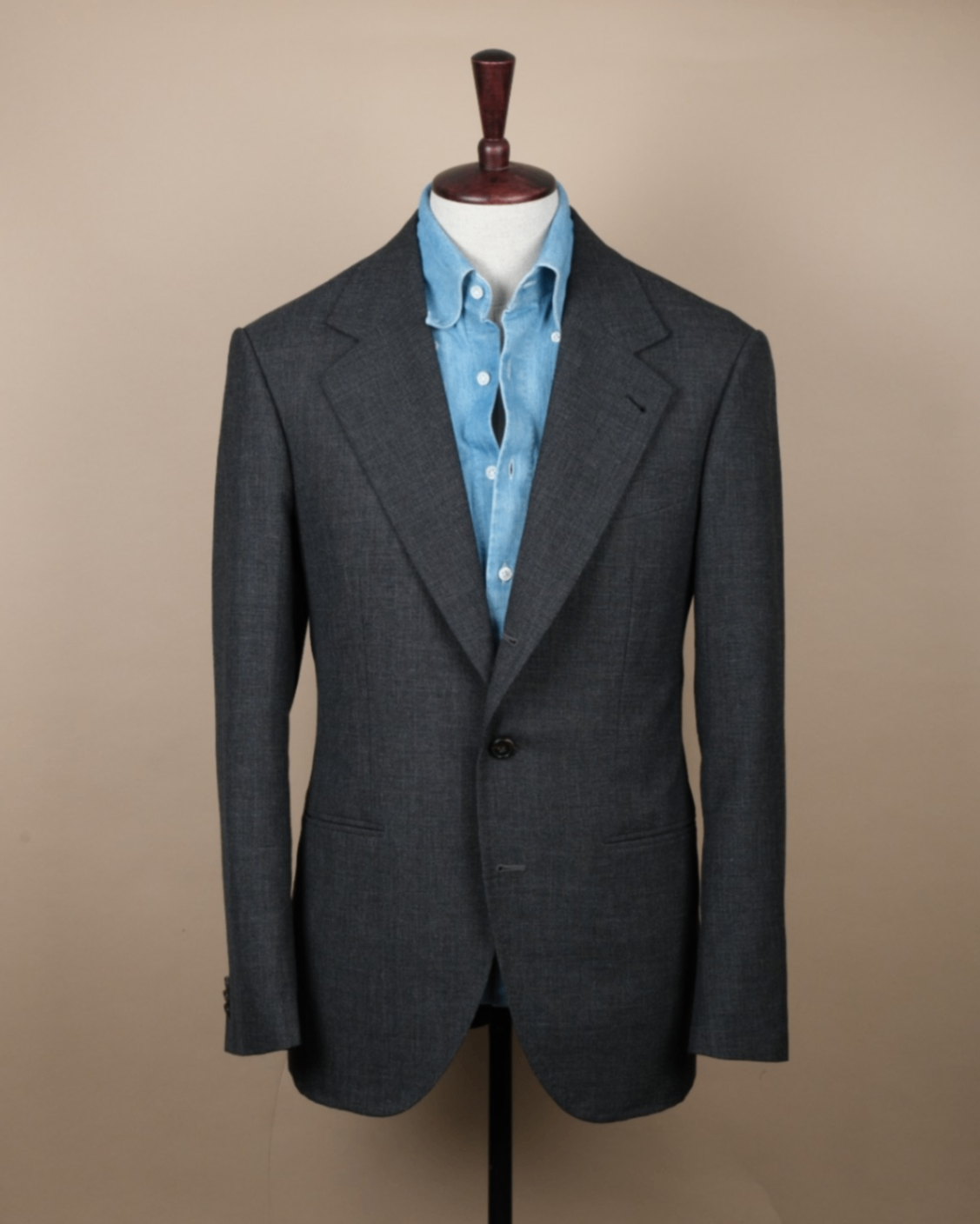 Charcoal "Fox Air" Tropical Wool Suit
