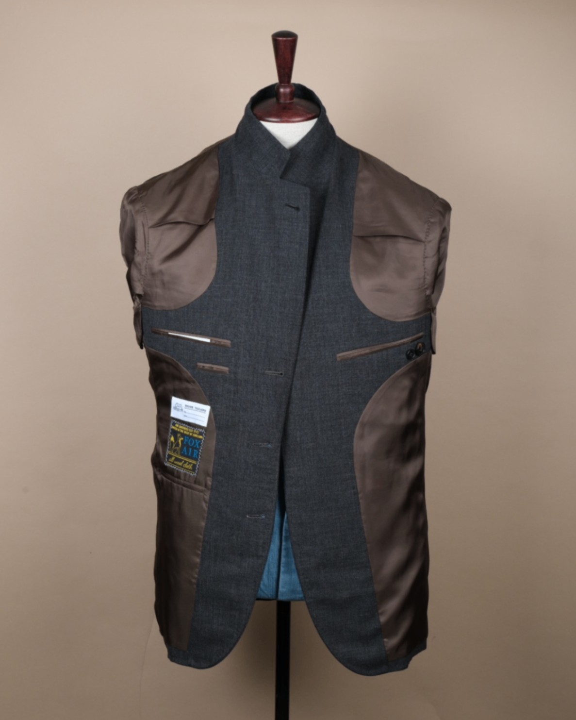 Charcoal "Fox Air" Tropical Wool Suit
