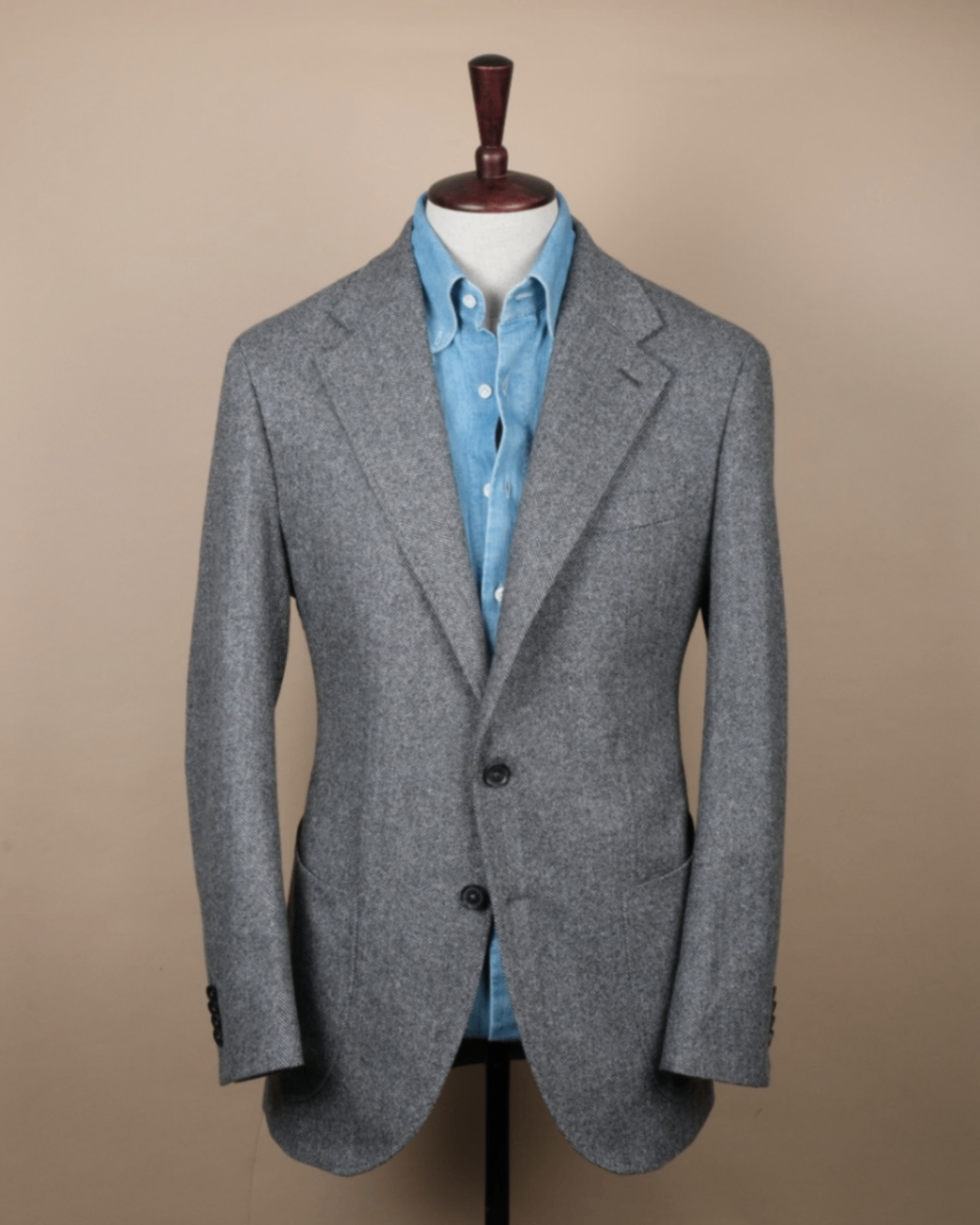 Herringbone Wool/Cashmere Sports Jacket